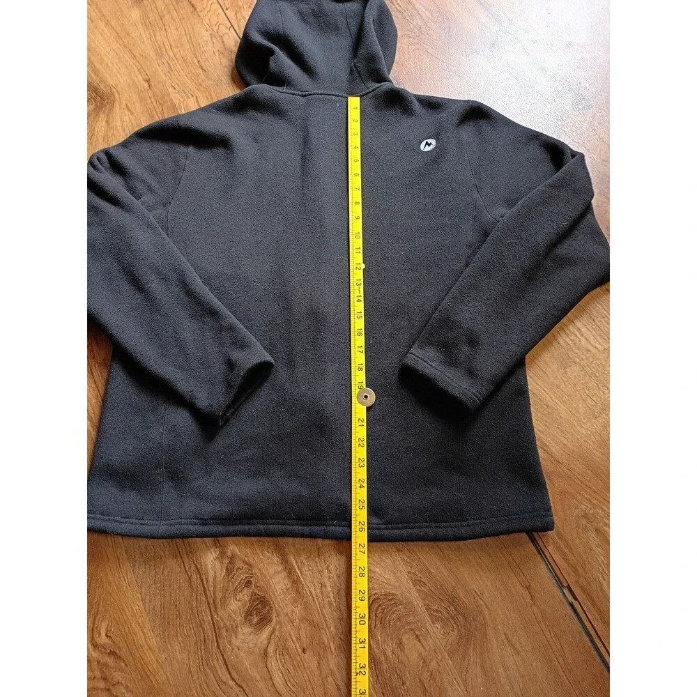 Marmot Black Fleece Full Zip Hoodie Jacket